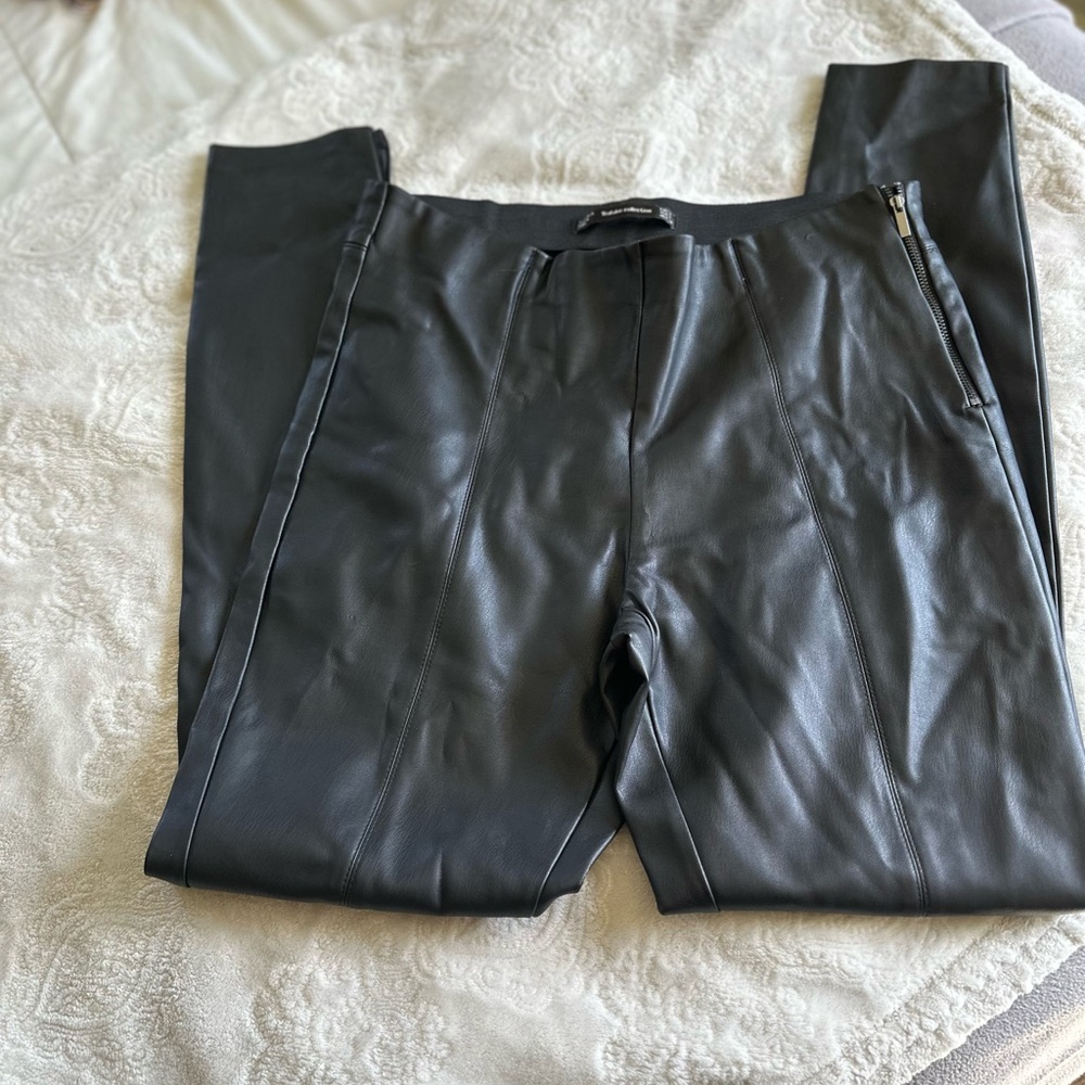 Men's Black Leather Pants